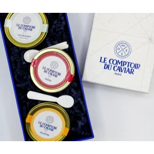 Coffret cadeau caviar : 3 variétés de caviar - Vente en ligne