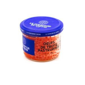Œufs de truite pasteurisés. Le Comptoir du Caviar. Achat en ligne