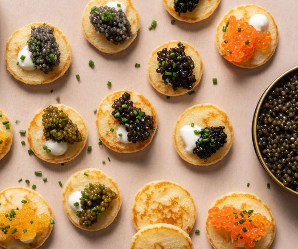 Caviar sur blinis